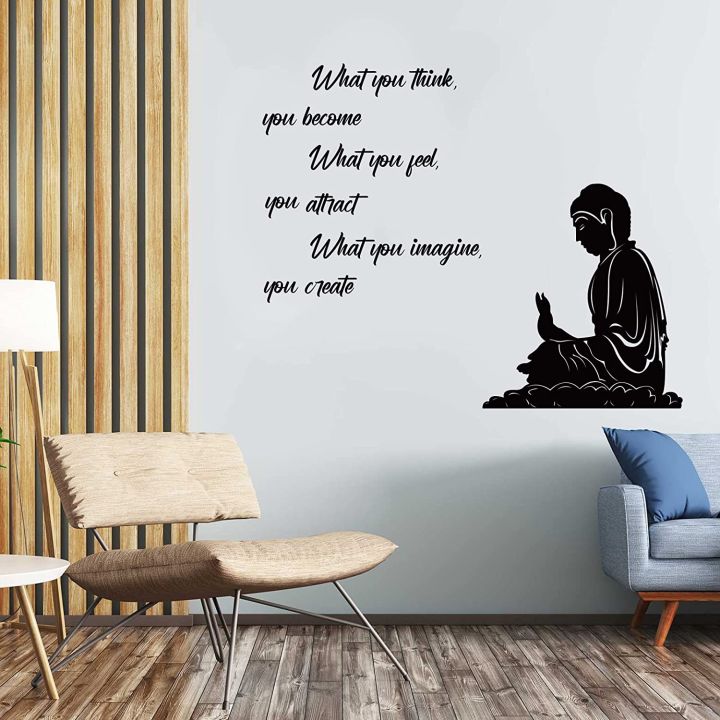 Artsy%20Home%20Buddha%20Inspirational%20Quote%20Wall%20Decal%20-%20Modern%20Zen%20Decor%20for%20Living%20Room,%20Bedroom,%20Office%20-%20Image%203