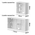 Wiring Organize On-Wall Mount Switch And Socket Apply External Mounting Box Switch Socket Box Wall Surface Junction Box 86 Type. 