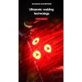 Sptrry2X Bike Lights Waterproof Flash Tail Light Bike Rear Tail Light Mountain Bike LED Headlight and Tail Light Red. 