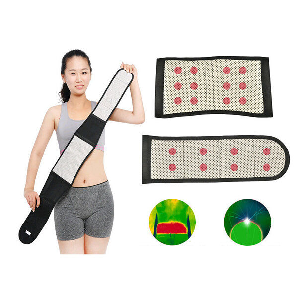 Tourmaline magnetic therapy self heating waist support belt