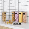 Airtight Tall Food Storage Container Set, 2Pcs 2.8L Spaghetti Containers for Pantry Organization and Storage. 