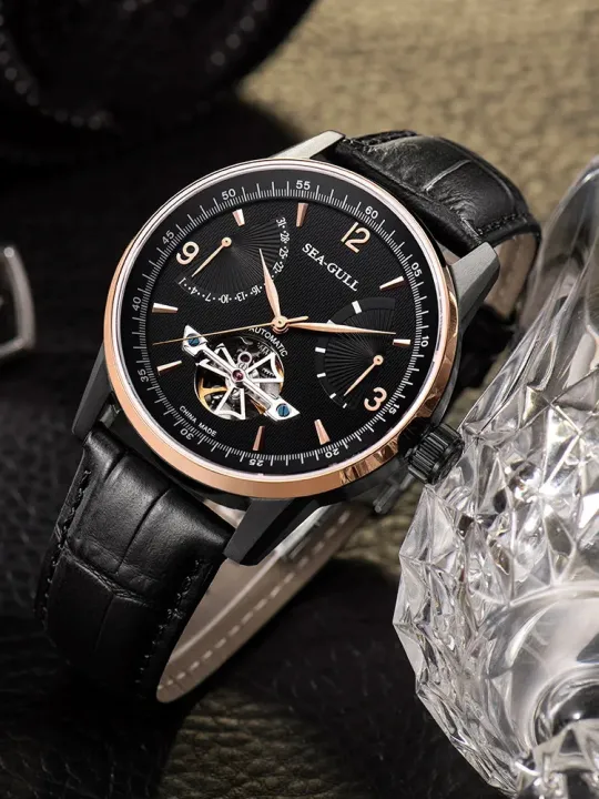 2024%20Seagull%20Men's%20Watch%20Automatic%20Mechanical%20Watch%20Business%20Casual%20Hollow%20Flywheel%20Multi-Function%20Dial%20Wristwatch%20Reloj%20219.327%20-%20Image%205