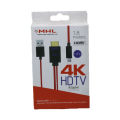 1.8m MHL Micro USB to 4K HDMI HDTV Adapter Cable for 11Pin Micro USB Conector. 