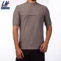 KILOMETER Solid Grey Causual  Cotton Half Sleeve T-Shirt For Men - 17F8010. 