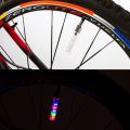 2025 NEW Good Bike Wheel Light Flash Light Lamp Color Change LED Light Bicycle Lights Bike Wheel Valve Cap Spoke Neon Light Bike Wheel Tire Lamp. 