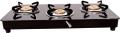 Butterfly Trio 3 Burner Glass top Gas Stove, Black, Auto Ignition. 