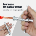 NCANRUI Wire Stripping and Twisting Tool,for Drill Twister Wire Stripper Cable Wire Connector Tool,Hex Shank Cable Wire. 
