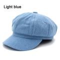 Jeans Octagonal Hats for Women Newsboy Cap Men Ladies Casual Cotton Hat Spring Summer Beret Women Painter Caps. 