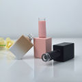 10ml 15ml Colorful Glass Nail Polish Bottle Refillable Empty Nail Gel Container With Lid Brush Cosmetic Nail Oil Packing Bottle. 