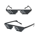 Thug Life Glasses Deal With It Glasses Pixel For Women And Men - Black Mosaic Design Unisex Sunglasses |. 