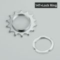 Fixie Bicycle Cog 13T 14T 15T 16T 17T 18T Bicycle Freewheel Threaded Lock Rings Carbon Steel Bike Wheel Cogs Fixie Track Speed Fixed Gear Freewheel Bicycle Accessories. 