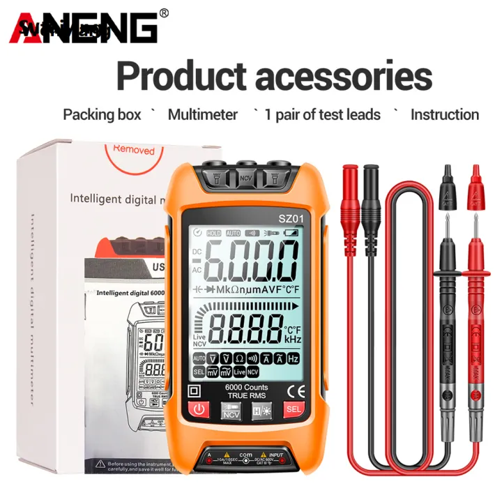 Wenefang%20Sutuiying%20ANENG%20SZ01/SZ02%20Diode%20Tester%20Professional%20Digital%20Multimeter%20True%20New%20Profesional%20RMS%20Smart%20AC/DC%20Current%20Voltage%20Auto%20Range%20Multimetres%20Tools%20-%20Image%207