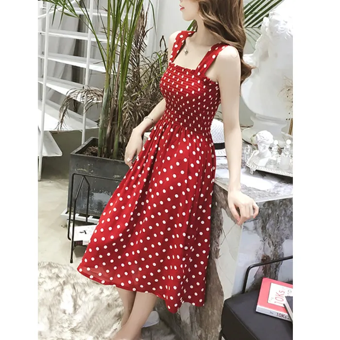 HOT%20New%20Style%20Spaghetti%20Strap%20Dress%20Midi%20Polka%20Dot%20Off-Shoulder%20Red%20Dress%20-%20Image%202