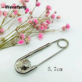 Wenefang 1pc Alloy Double Lion Head Brooch Pin Fashion DIY Safety Pins Women High Quality Waist Closing Artifact Men Suit Jacket Decoration Jewelry. 