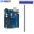 Anedshaop UNO R3 Development Board ATMEGA328P CH340 / ATEGA16U2 Compatible Sales promotion For Arduino with Cable R3/R4 UNO Proto Shield Expansion Board. 