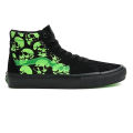Vans Skate Sk8-Hi Glow Skulls Shoes for Unisex. 