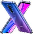 Clear case for Redmi 9/9 Prime, Poco M2  - Transparent Soft Shockproof Crystal TPU Back Cover with Edges. 