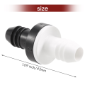2Pcs 3/8 inch 10Mm Inline Abs One Way Water Non Return Check Valve For Fuel Gas Liquid Air. 
