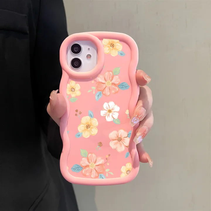 Hontinga%20for%20OPPO%20A18%20A38%20Back%20Cover%20Beautiful%20Flowers%20Pattern%20Luxury%20Soft%20Silicone%20Macaron%20Wave%20Mobile%20Case%20-%20Image%209