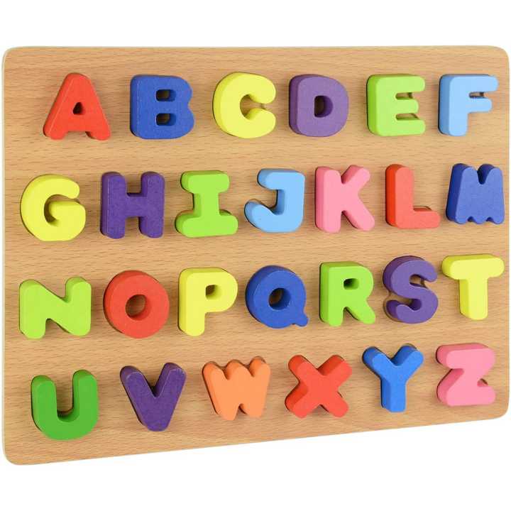 Wooden Alphabet( ABCD) Puzzle Board
