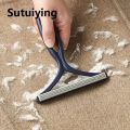 Sutuiying transparent bag Silicone Double Sided Pet Hair Remover Lint Remover Clean Tool Shaver Sweater Cleaner Fabric Shaver Scraper for Clothes Carpet. 