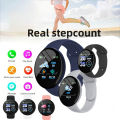 D18 Smart Watch Heart Rate Monitor Men's Women's Smartwatch Round Fitness Digital Watches for Men Women Band Bracelet PK D20 B41. 