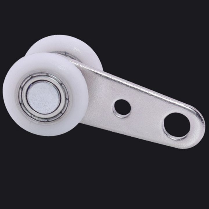 NAMUNY%20Pack%20of%2010%2045X19%20mm%20Metal%20Bearing%20Pulley%20Blocks%20with%202%20Plastic%20Wheels%20for%20Cabinet%20Sliding%20Doors%20-%20Image%204