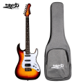 Jet Guitars JS 600 BS HSS Roasted Maple Sunburst w/ Gigbag. 