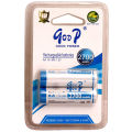 Goop AA 2700mAh Ni-CD 1.2V Rechargeable Batteries (2 Pairs) - Long-Lasting, High Performance for Electronics Device & Baby’s Toys. 