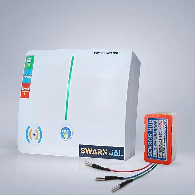 Swarn Jal (Model: A-AL) Tank Overflow & Empty Alarm, Cell Powered, Brass Sensors, 100% Shock Proof