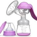 Manual Breast Pump with 150ml Feeding Bottle – Powerful Nipple Suction Milk Extractor for Easy Lactation. 