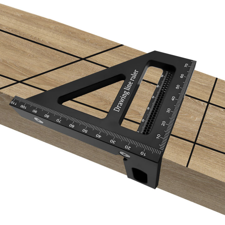 Woodworking%20quare%20aluminum%20oblique%20joint%20triangular%20hole%20ruler%20protractor%2045/90%20degree%20measurement%20-%20Image%202