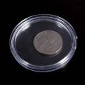20 Pcs Small Round Transparent Plastic Coin Capsules Box 30mm & 35mm. 