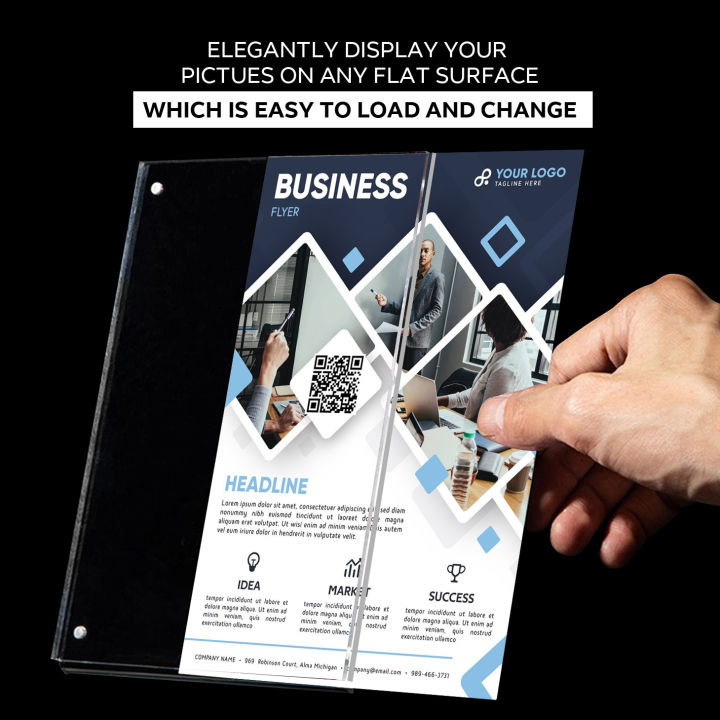 Cizzy%20Transparent%20Acrylic%20Strong%20Magnetic%20Brochure%20Stand%20Flyer%20Leaflet%20Display%20QR%20Code%20Stand%20Menu%20Display%20-%20Image%204