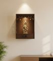 Ressence Enterprises Wooden Pooja Stand Designer Mandir for Home Office Brown Temple - Wooden Temple Frame |. 