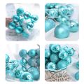 27 PCS Christmas Ball Ornaments Xmas Tree Decorations Hanging Balls for Home New Year Party Decor - 2.36Inch, Champagne. 