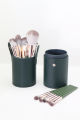Makeup Mania Beauty Green Makeup Brush Kit  14pcs Make Up Brushes Dark Green Color Handles Makeup Brushes Set/ 14 pcs Makeup Brushes With Green Box. 