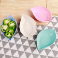 1/4/10pcs Sauce Dishes Leaves Shape Wheat Fiber Bowl Vinegar Seasoning Solid Soybean Dish Sauce Salt Snack Small Plate Kitchen Tool. 