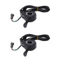 2pcs Durable Inner 22mm Thumb Throttle 3 Wires 12V-72V Electric Vehicle Handlebars Speed ​​​​Handle Electric Scooter. 