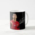 Cristiano Ronaldo Photo and Sign Printed Cup - CR7 Mug. 