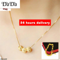 Libei SHOPFashion ShopSphere necklace saudi gold 18k pawnable legit necklace for women buy 1 take 1 -3 bead transfers Chain. 