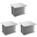 FORIDE 3X 3 Phase Heat Sink 80X110X100mm for SSR Solid State Relay Aluminum Heatsink. 