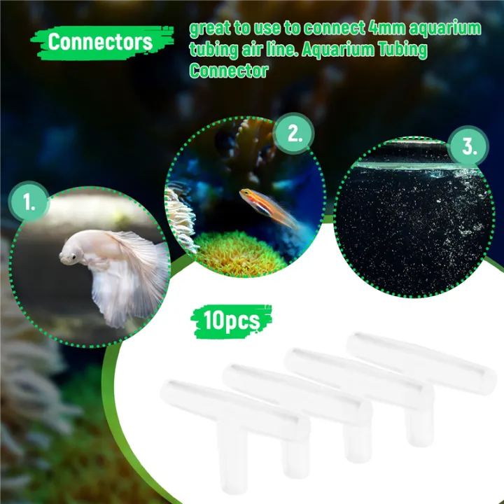 Plastic%20Tee%20Shape%20Aquarium%203-Way%20Air%20Valve%20Connectors%2010%20Pcs%20White%20-%20Image%202