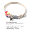 Oufeiton Cat Collar Soft Reflective Bells Small Dog Cat Regular Collar. 