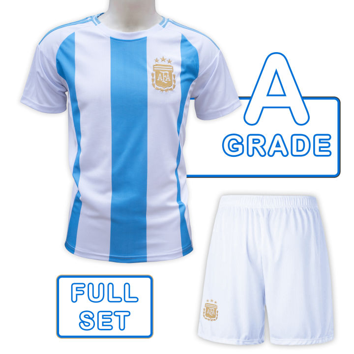 Argentina A Grade Home Jersey Set For Men | Full Set