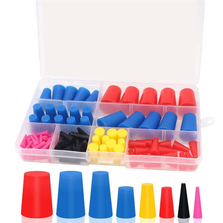 105%20PCS%20Silicone%20Rubber%20Tapered%20Plug%20Assortment%20Kits%201/16Inch%20to%205/8Inch%20As%20Shown%20for%20Masking%20Off%20Holes%20During%20Powder%20Coating%20-%20Image%206