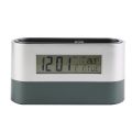 2 In 1 Multifunctional Digital Snooze Alarm Clock Pen Holder Calendar Temperature Display Home Office With Holder Functions. 