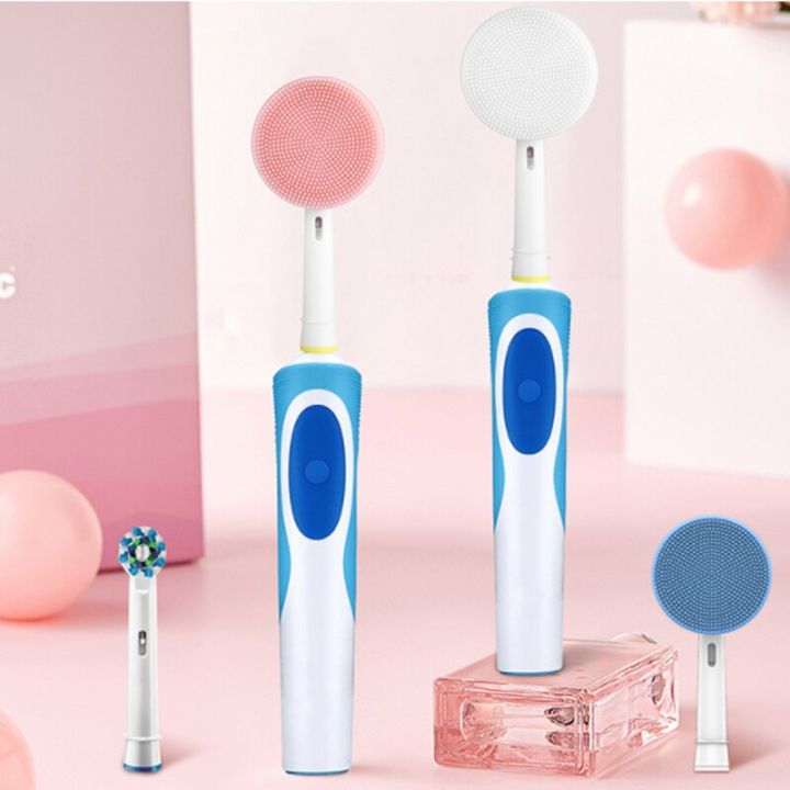 Toothbrush Face Luxury Waterproof Silicone Face Spin Brushes Facial Cleansing Brush ...