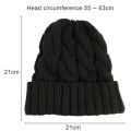 Trendygirl Long Hair Beanie Cozy Winter Knit Hat with Ponytail Hole for Women Warm Anti-slip Beanie for Cold Weather Soft Twist Texture Ear. 
