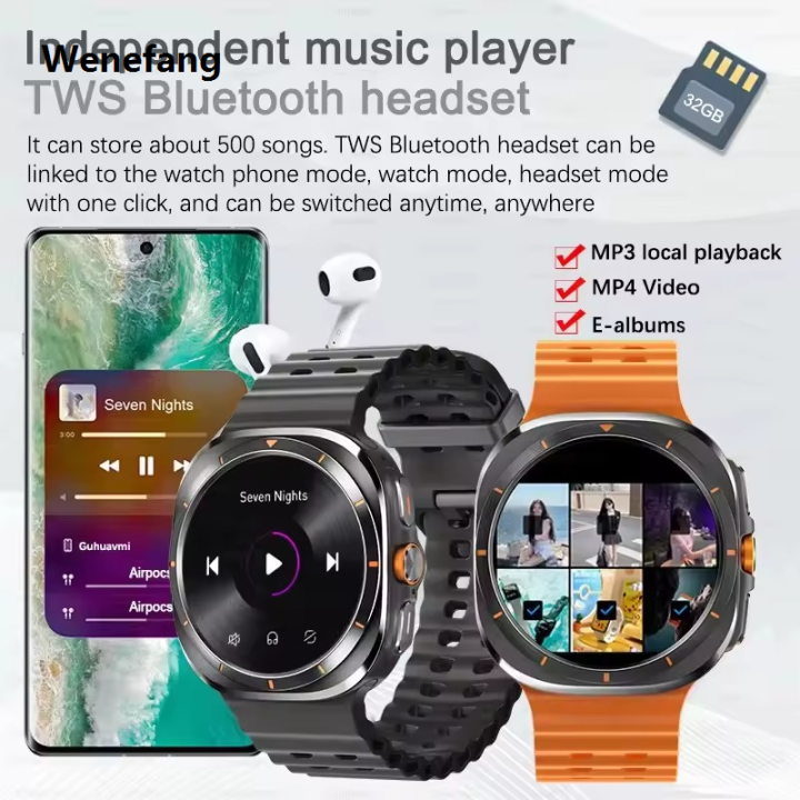 Wenefang%202025%20New%20Galaxy%20Watch%207%20Ultra%20Smart%20Watch%20Men%2032GB%20Memory%20Video%20GPS%20%E3%80%902025%20Version%E3%80%91%20NFC%2047mm%20AMOLED%20Fitness%20Tracker%20Health%20Smartwatch%20For%20Samsun%20-%20Image%203